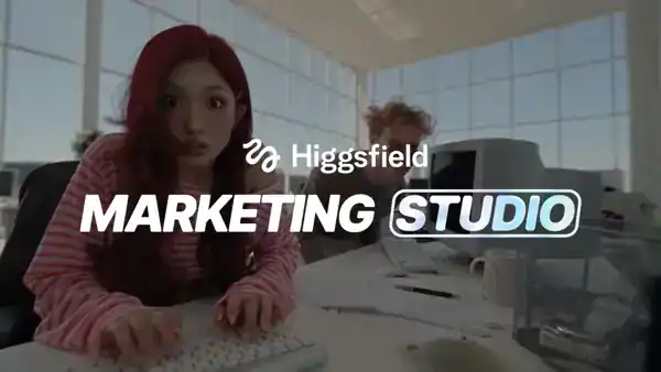Higgsfield Marketing Studio Launch Card