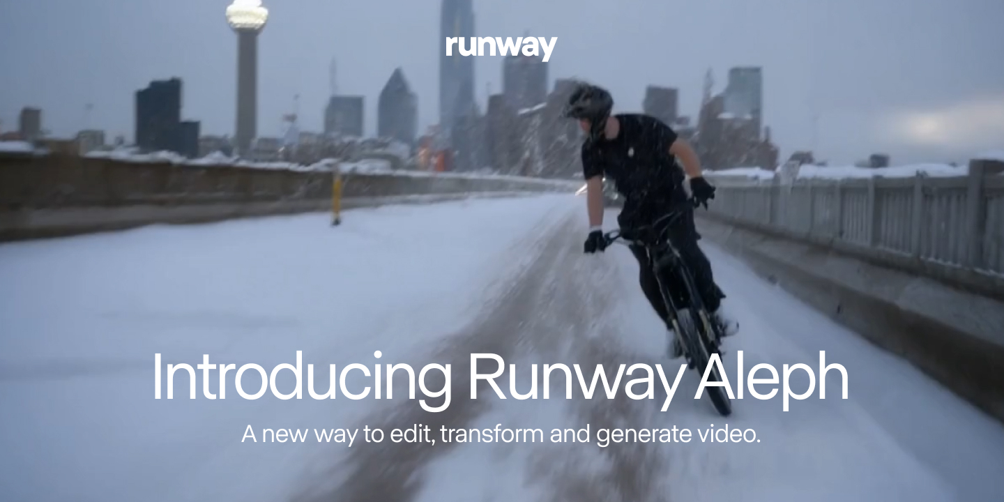 Runway Aleph Launch Visual