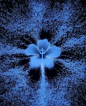 Cyber Flower Graphic