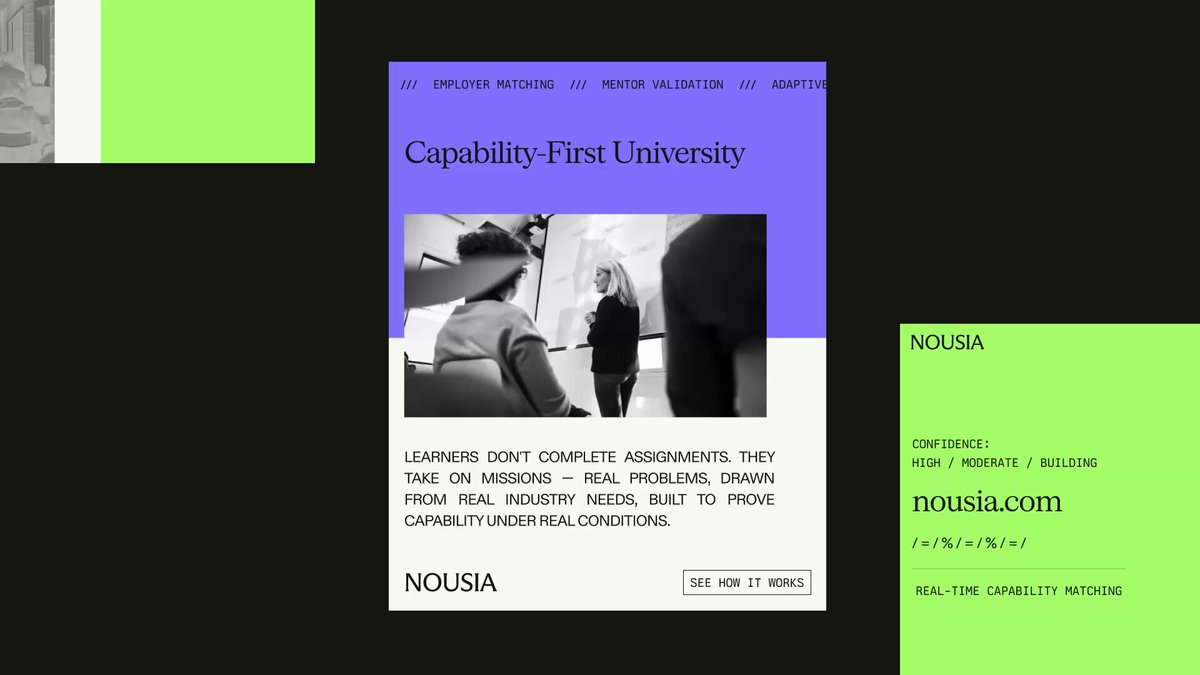 Capability-First University Landing Page